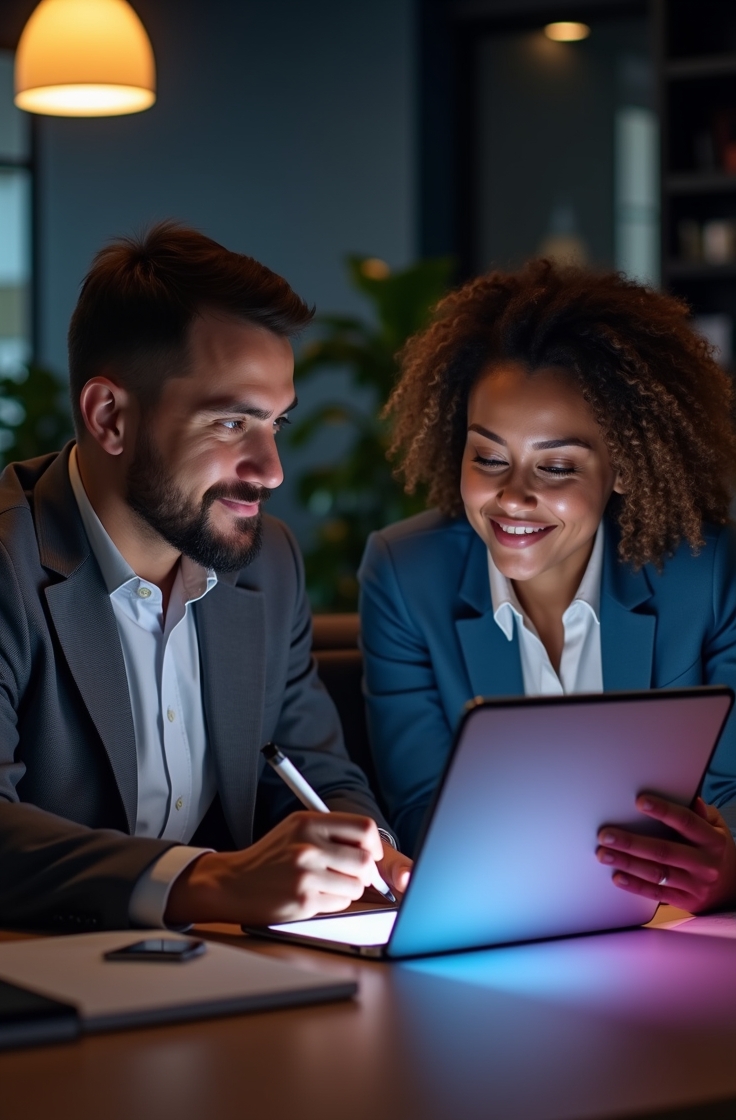 Professionals working as team with customer - Axiom CDP